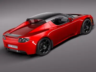 Tesla Roadster 2 5 2011 3D model