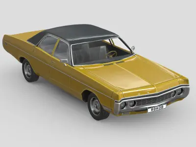 Dodge Polara 1970 Low-poly 3D model