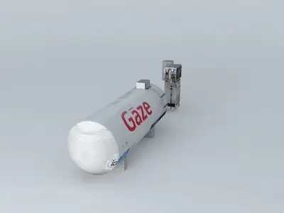 Gas tank Free 3D model