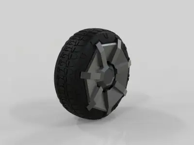 Tesla Cybertruck Wheel 3D model 3D model
