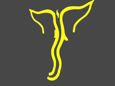 Ganesh Outline Free 3D model