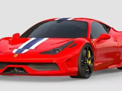 Red ferrari  3D model