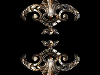 Classic carved 023 3D model