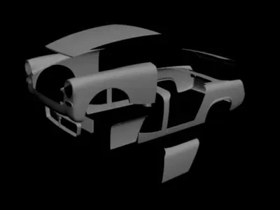 MG Miget body 3D model