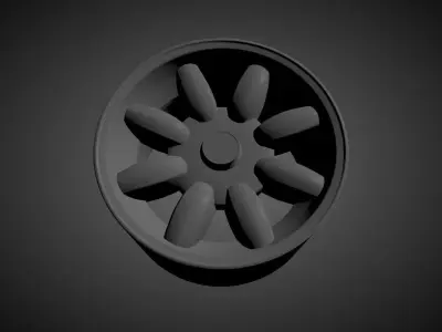 RM1 CLASSIC MINILITE scalable and printable rims 3D print model