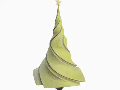 New Year Tree 03 Low-poly 3D model