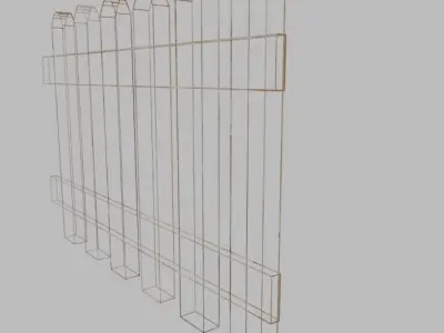 Fence Wood Free 3D model