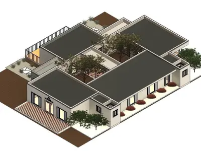 3 Bedroom Modern villa 3D model
