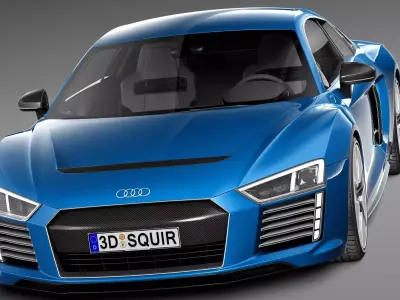 Audi R8 e-tron 2016 3D model