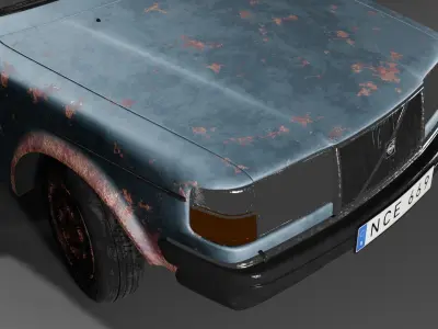 Volvo old car 3D model