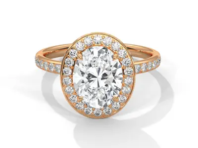 solitaire ring with detail images and 360 render videos 53 3D print model