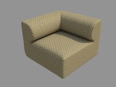 Single Sofa Chair 3D model