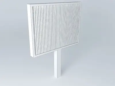 Riffled Image Billboard  Free 3D model