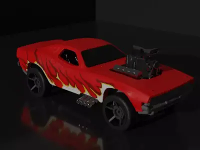 Sport Racing Car Game Ready Model Low-poly 3D model