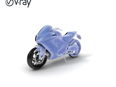 Sport Motorcycle D Model Pack Low-poly 3D model
