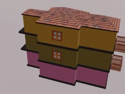Building For Project Low-poly 3D model