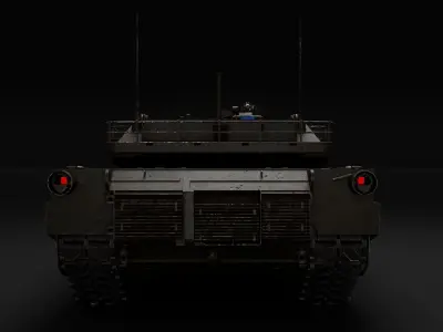 M1E1 Abrams 3D model
