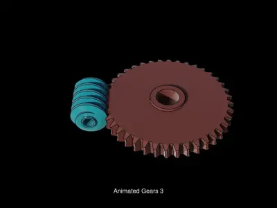 Aniamated Gears 3D Model Collection