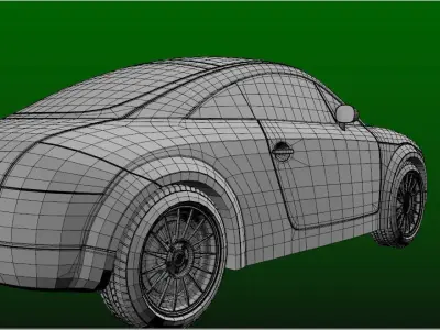 Audi TT model obj file 3D model
