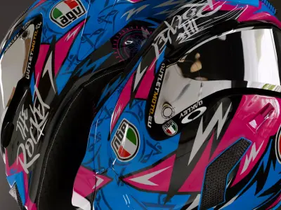 Motorcycle Helmet 3D model