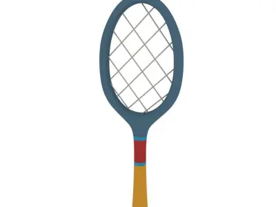 Tennis Racket 3D model 5