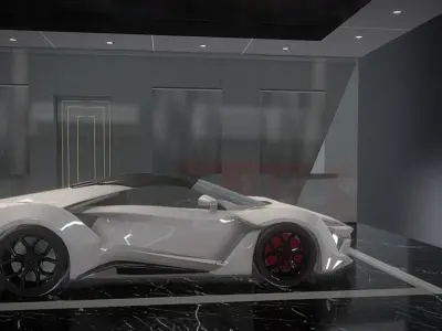 Lykan Veloses Car Free low-poly 3D model