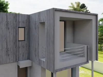 Casa Scene-villa-modern house 3D model