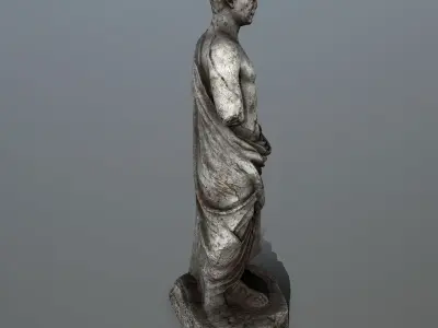 statue 5 roman Low-poly 3D model