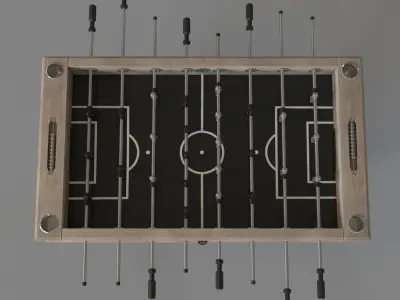 Montecito 55-in Premium Competition Foosball Table 3D model