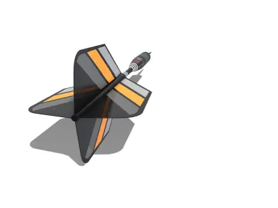 Dart - Darts Low-poly 3D model