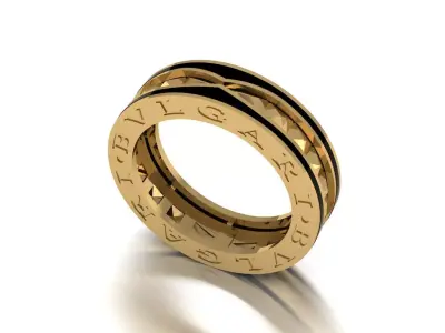 Inspired by Bvlgari B Zero1 Rock Ring 3D print model