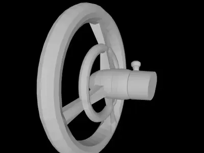 TOY CAR STEERING WHEEL - SPARE PARTS 3D print model
