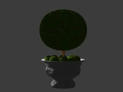 decorative bush 3D model