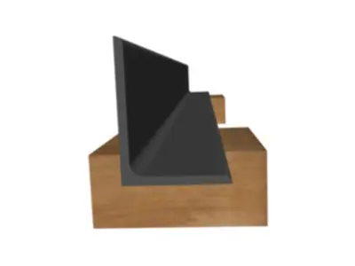1 8in Thick Unequal Angle 3D model