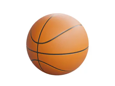 Basketball Low-poly 3D model