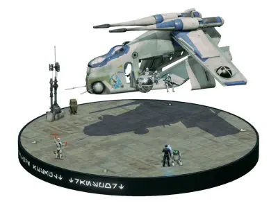 Low Altitude Assault Transport- Diorama Free low-poly 3D model