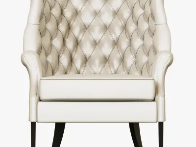Restoration Hardware 19th English Wing Chair 3D model
