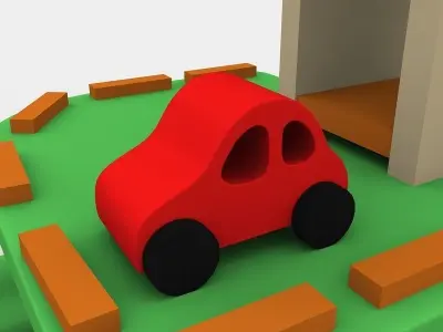 Toy Car Garage 3D model