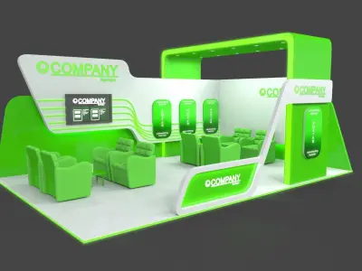 Exhibition Stands 6 models 3D Model Collection