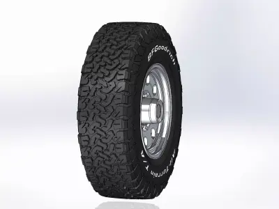 Wheels American Racing AR172 BAJA 17inch for scale model 3D print model