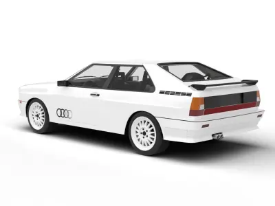 Audi Quattro UR 1980 3d model 3D model