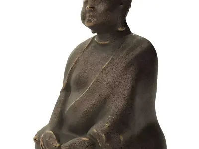 Seated Shakyamuni - Decorative Statue 3D model