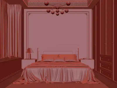  Bedroom interior 73 3D model