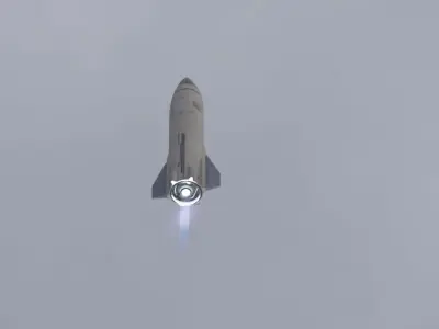 Spaceship SpaceX SN 3D Model 3D model