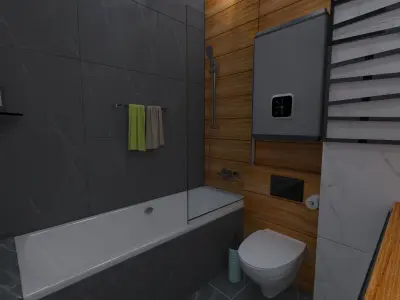 Flat Interior design 3D model