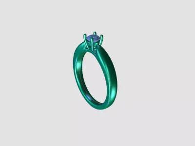 ENGAGEMENT RING-RJ014 3D print model