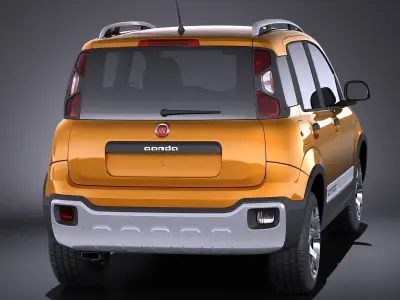 Fiat Panda Cross Country 2014 VRAY 3D model