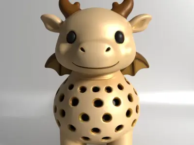 Dragon Sprouter Seed Chia Radish Lentil Germinator toy 3D print model