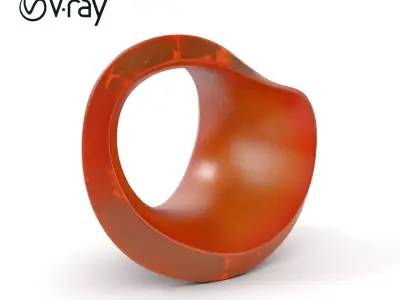 Rustic Torus Knot Decor D Model Pack Low-poly 3D model