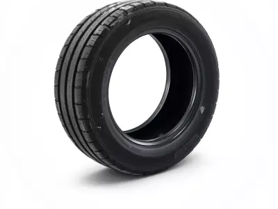 Realistic Car Tire Wheel 3D Model Low-poly 3D model